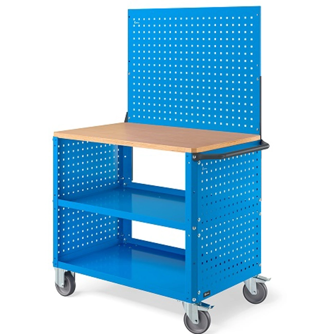 Vendita online Carrello Clever 1022 Large mm.1024x615x1540H - Blu RAL5012